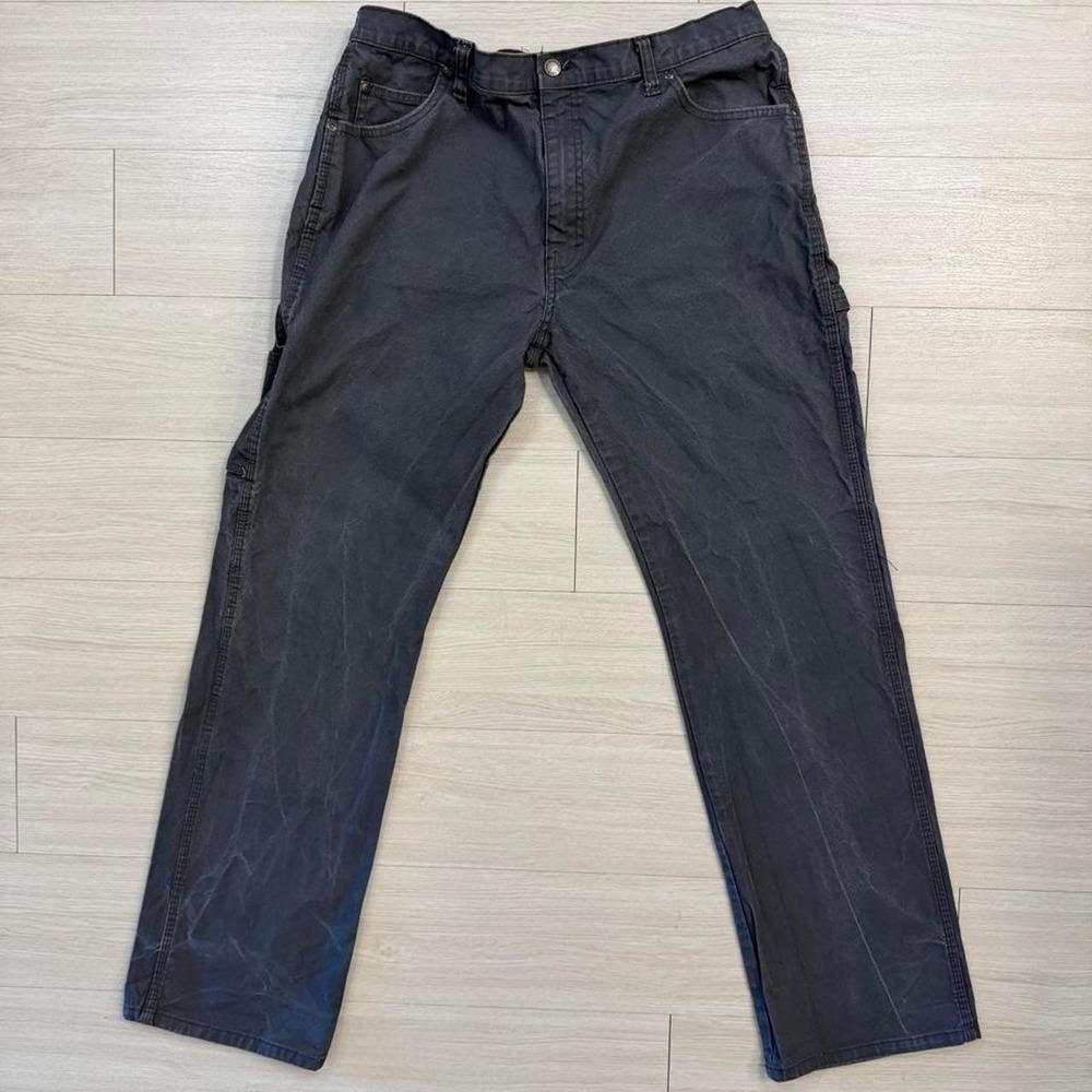 Dickies Grey Workwear Cargo Pants Mens Size 36X34 Utility